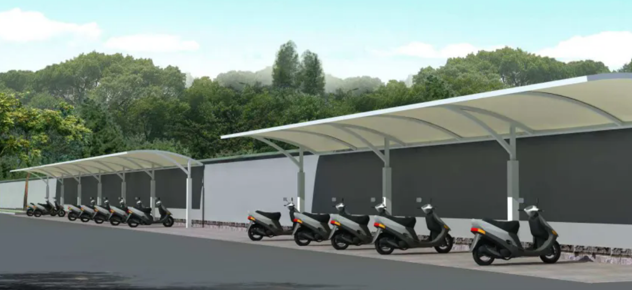 利達電動自行車充電車棚簡易式智能噴水滅火系統(tǒng)