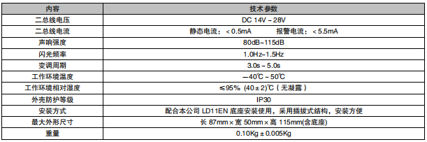西藏利達LD1002EN火災聲光警報器（兩線制，編碼型）